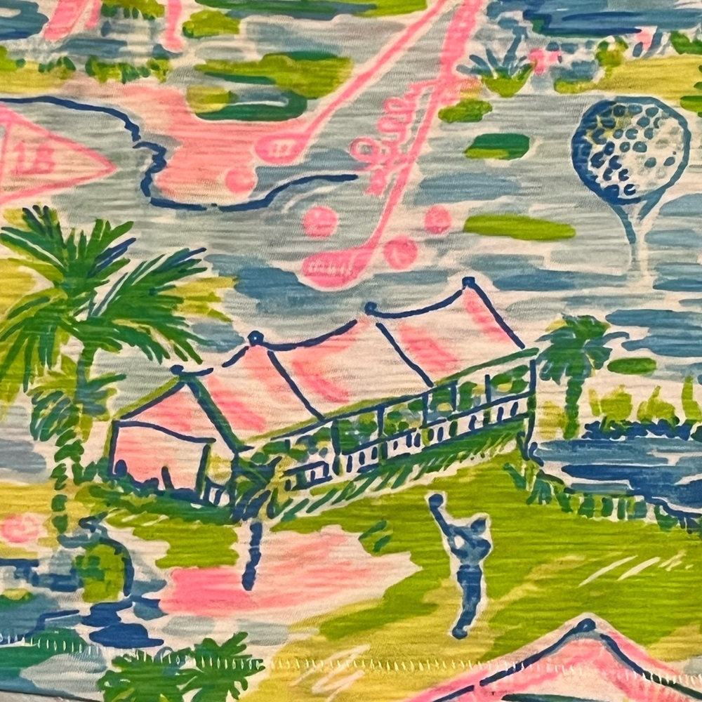 Lilly Pulitzer Honda Classic PGA Golf Etta V Neck Tee Shirt Top Size XS - Picture 10 of 16